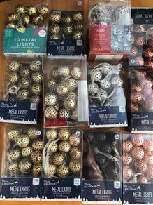 xmas metal lights