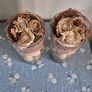 Rustic pair of decorative glass vases Image 7