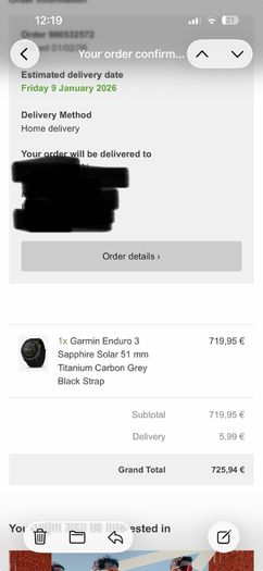 Garmin Enduro 3 Sapphire Solar (51mm, Titanium Carbon Grey)