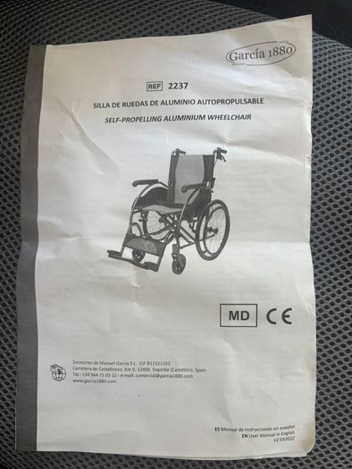 Wheelchair - self-propelling