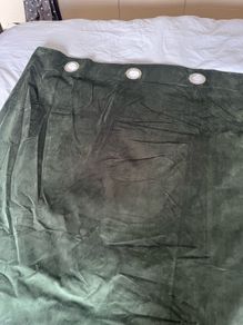 90x90 green velvet curtains