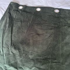 90x90 green velvet curtains