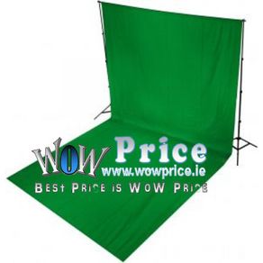 3m x 6m Background Cotton Muslin Green