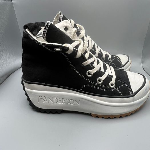 Converse Run Star Hike Platform Trainers Black JW Anderson Womens UK 5 EU 38