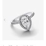 Pandora pear drop silver ring Image 4
