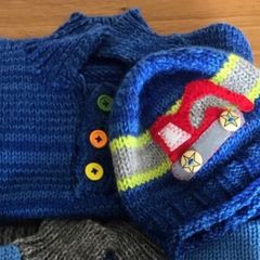 Boys Wool Jumper & Hat Set