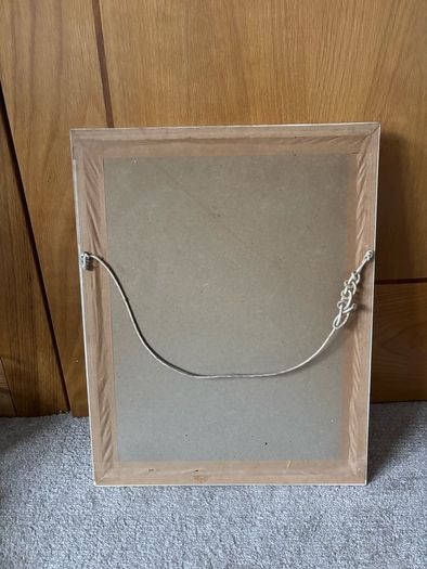 Vintage Framed Devotional Print of the Sacred Heart of Jesus