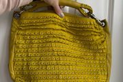 Jimmy Choo studded suede and leather hobo