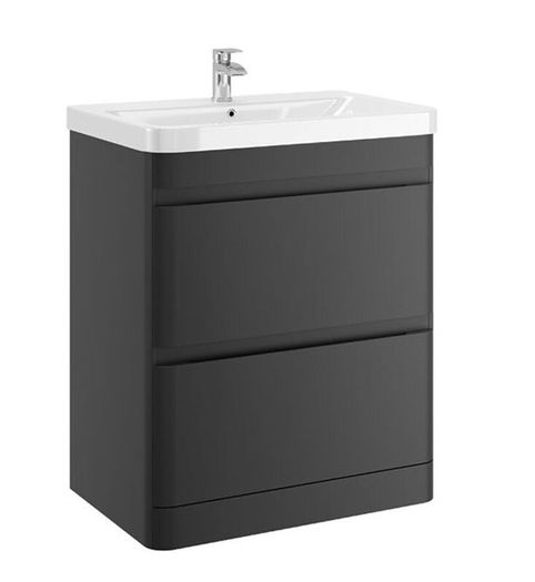 MyLife Casi 700mm 2 Drawer Vanity Unit NO SINK