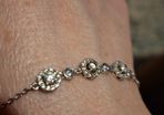 Diamond silver  bracelet