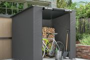 Garage Tent 190x120 cm Waterproof Storage Tent with Roll-up Zipper Door, Vent Window Dark Gray