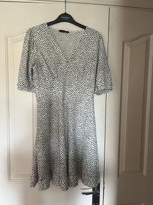Brand new Dunnes stores white and black mini dress