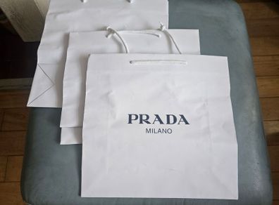 Brand New Authentic Big Size Prada Paper Gift Bag ( three for 20euro)