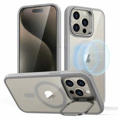 For Apple iPhone 12 Pro Max Skin-Feel Camera Lens Holder Magsafe Case Transparent