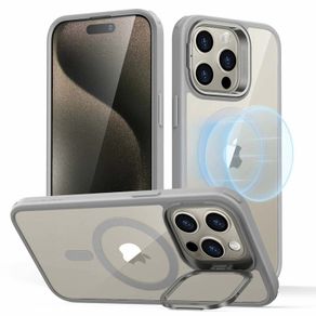 For Apple iPhone 12 Pro Max Skin-Feel Camera Lens Holder Magsafe Case Transparent