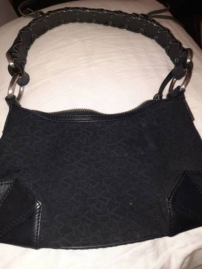 DKNY logo'd Black shoulder bag