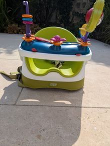 Mamas & Papas Baby Snug Floor & Booster Seat with Activity Tray - Green