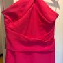 Lipsy Pink Cross.  Front Halter Neck Midi Dress    Size 10 (Excellent Condition) Image 3