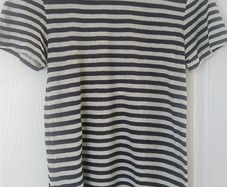 & other Stories linen blend striped tee-shirt size XS
