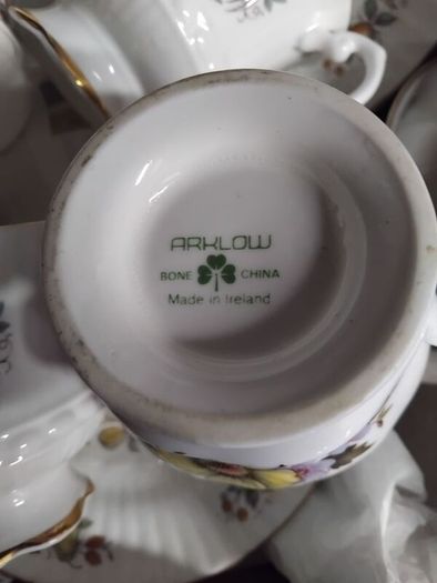 21piece ARKLOW vintage bone china tea set