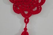 Handmade crochet wall hanging