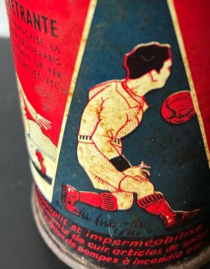 Vintage French Leather Treatment Tin