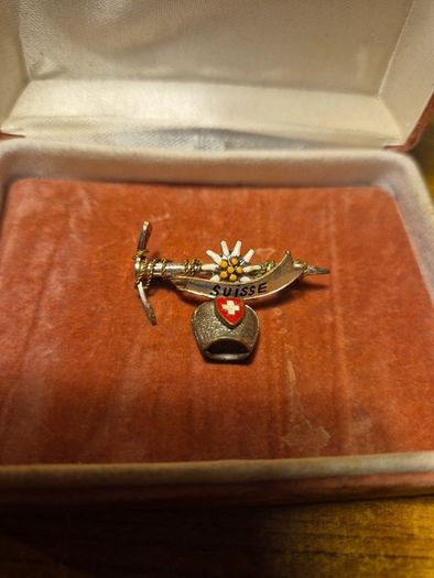 Vintage Swiss Brooch. Switzerland.