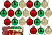 MULTIPLE COLOURS AVAILABLE 36 Pieces 30 mm Christmas Balls Decoration Shatterproof Christmas Tree Baubles Mini Christmas Hanging Ball for Holiday Wedding Party Decoration
