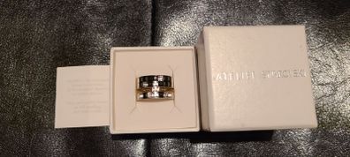 Swarovski Atelier Victor & Rolf Crystal Ring in black and clear