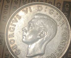 1944 Halfcrown George VI Silver Nice collectible grade