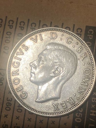 1944 Halfcrown George VI Silver Nice collectible grade