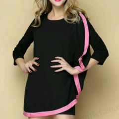 Ted Baker BETRISS Black Pink Dress