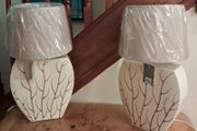 New Pair of Ceramic Table Lamps