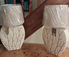 New Pair of Ceramic Table Lamps