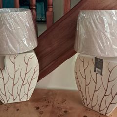 New Pair of Ceramic Table Lamps