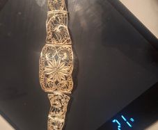 Silver filigree vintage bracelet