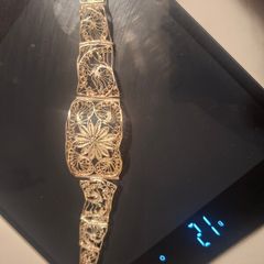 Silver filigree vintage bracelet