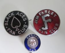 Irish fan club badges x 3