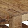 Coffee Table with Wheels Solid Mango Wood 110x50x37 cm Image 6
