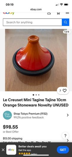 Alessi Steel Soap & Rare Le Creuset Mini Tangine