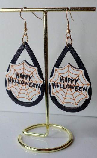 Happy Halloween Waterdrop Earrings