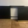 Radiator cover black with gold base Image 4