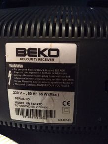 Retro Beko Crt portable tv