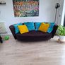 Fama curved designer sofa for sale...absolutely giveaway due to construction works . Image 3
