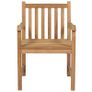Outdoor Chairs 4 pcs Solid Teak Wood Image 4