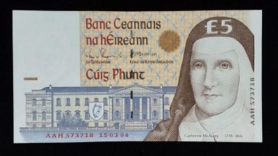 Ireland | 1994 | 5 Pounds | P.75a | AAH 573718 | aUNC