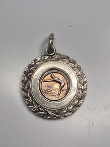 Silver medal fob
