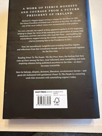 Michael D.Higgins - Power to the People. Signed. 1st Ed.