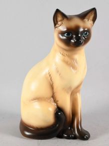 Large Goebel West Germany cat statue