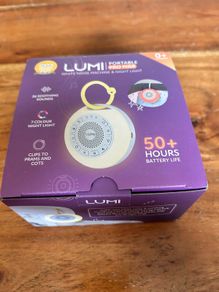 Lumi portable Baby white noise machine and night light